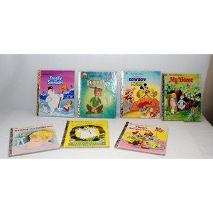 Little Golden Books Lot of (7) Frosty the Snowman Peter Pan Cowboy Mickey Minnie